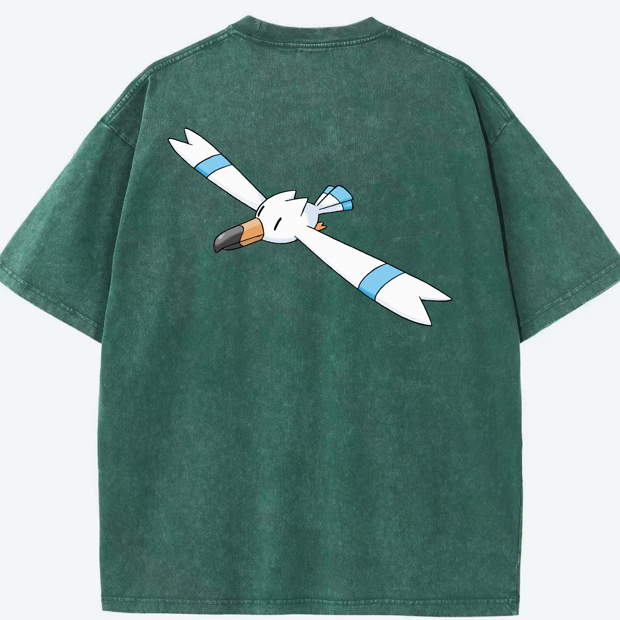 （画像用） ポケットモンスター Pokémon 綿100% ヴィンテージ風 半袖Tシャツ（背面プリント）